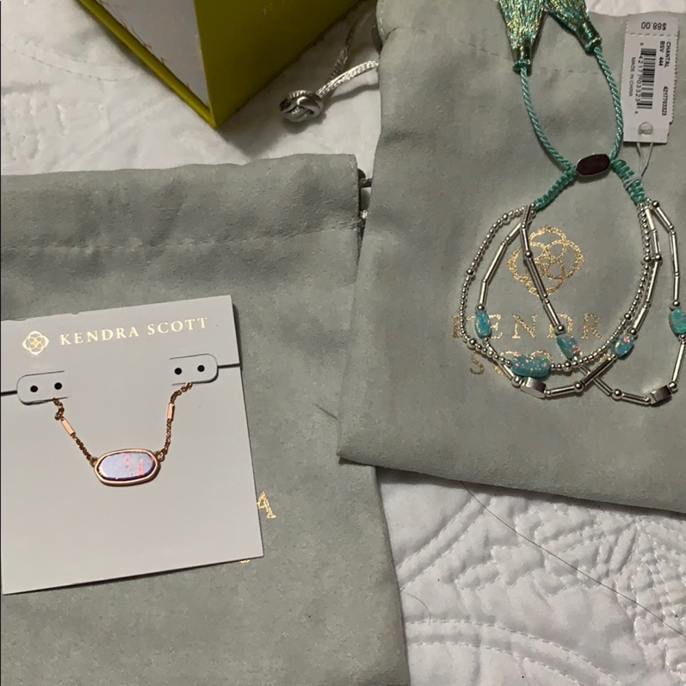 NEW OPALS Mint Bracelet Lavender Rsg necklace